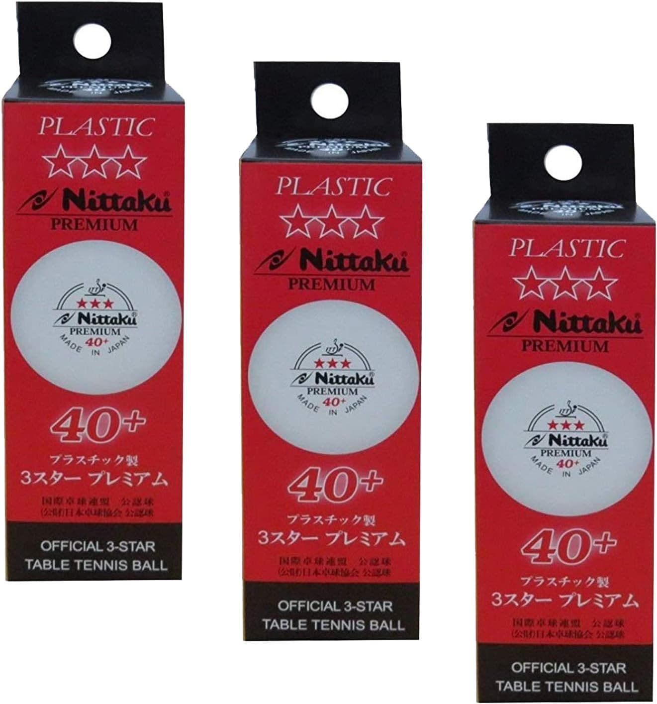 توپ تنیس روی میز 3 ستاره NITTAKU مدل 40+ توپ تنیس روی میز 3 ستاره NITTAKU مدل 40+