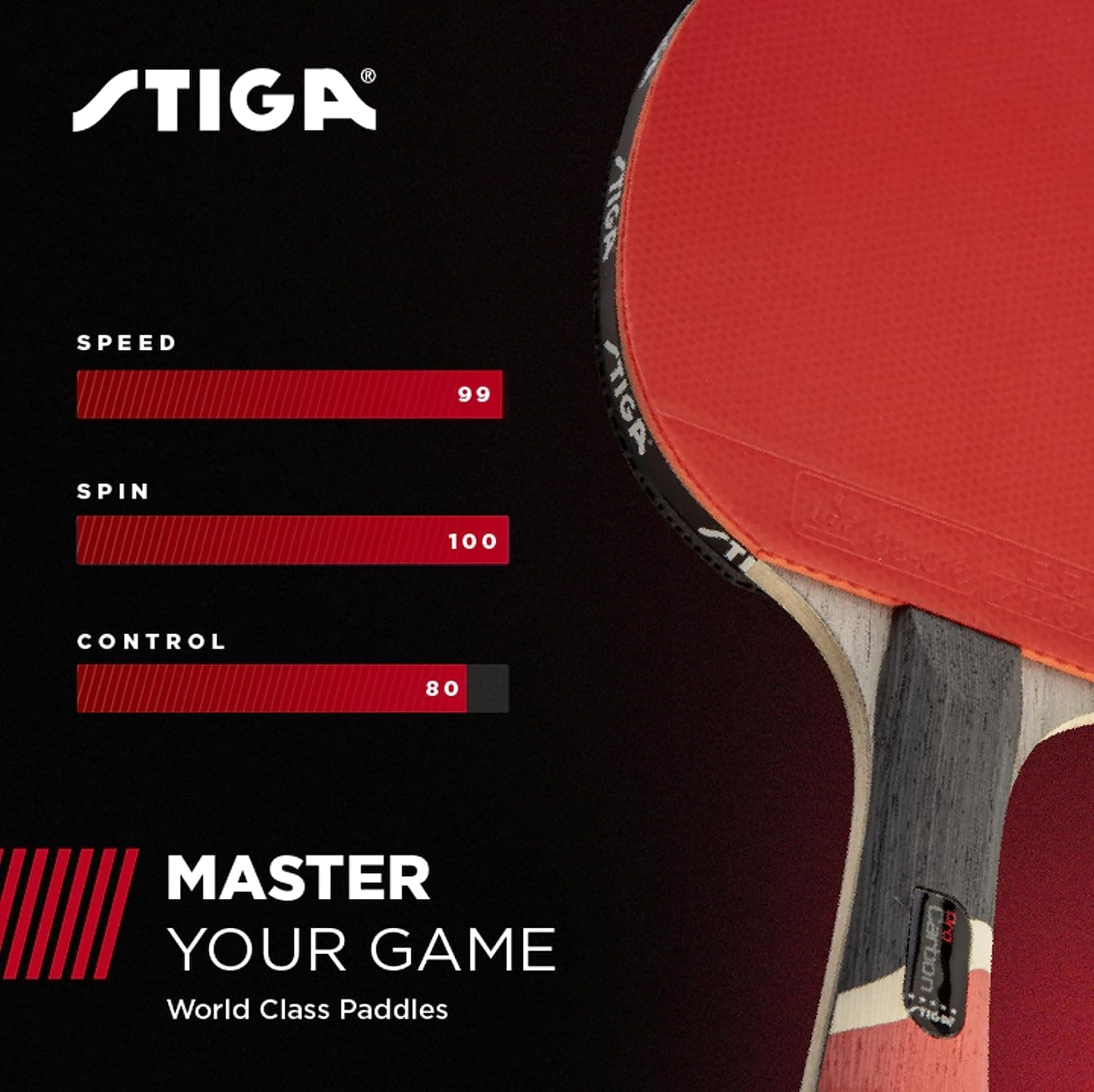 راکت تنیس روی میز STIGA Pro Carbon با فناوری کربن راکت تنیس روی میز STIGA Pro Carbon با فناوری کربن