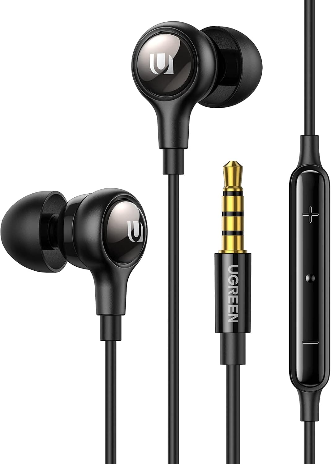 هدفون درونگوش UGREEN سیمی 3.5 میلیمتری با میکروفون و حذف نویز هدفون درونگوش UGREEN سیمی 3.5 میلیمتری با میکروفون و حذف نویز