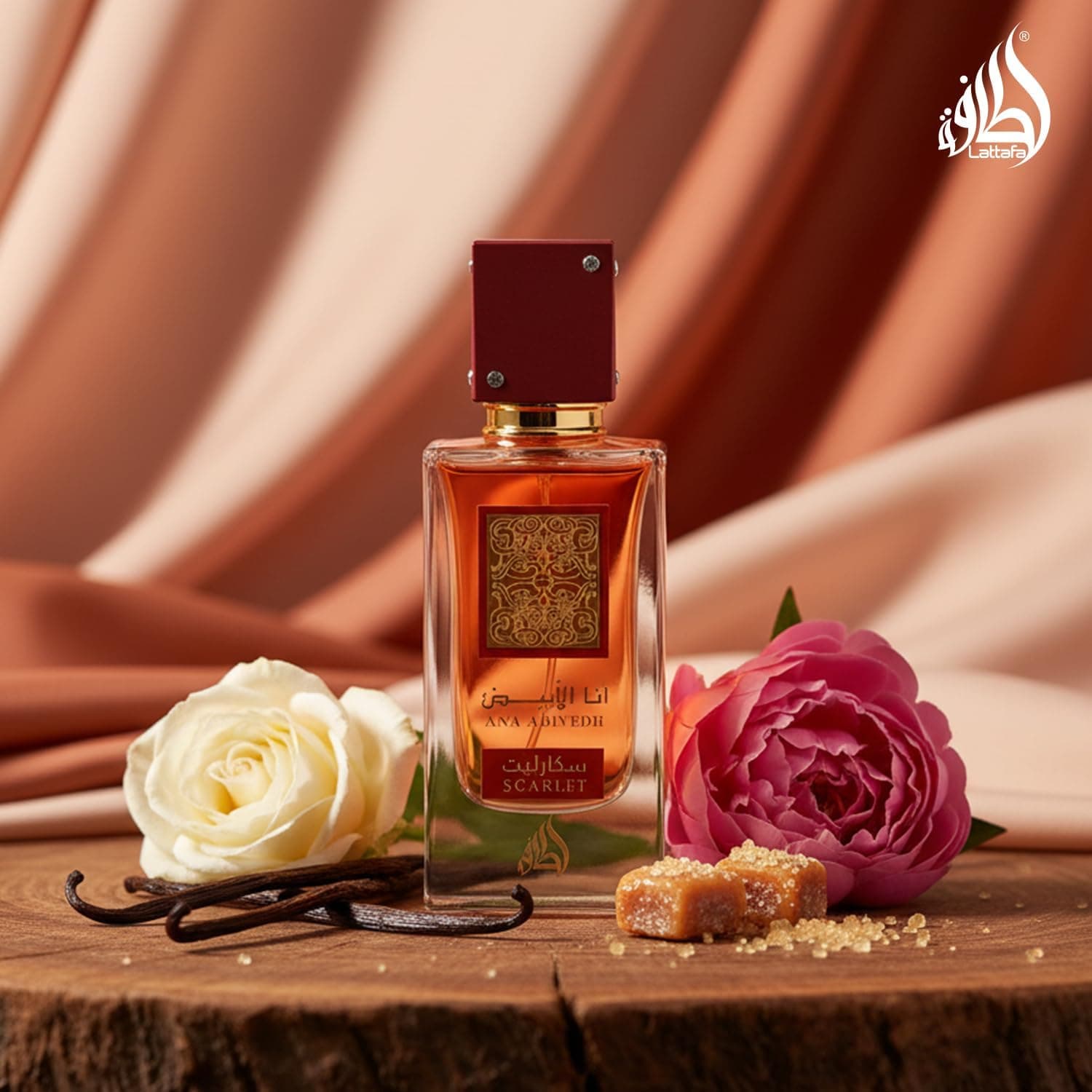 عطر ادکلن Lattafa مدل Ana Abiyedh Scarlet یونیسکس EDP 60ml عطر ادکلن Lattafa مدل Ana Abiyedh Scarlet یونیسکس EDP 60ml