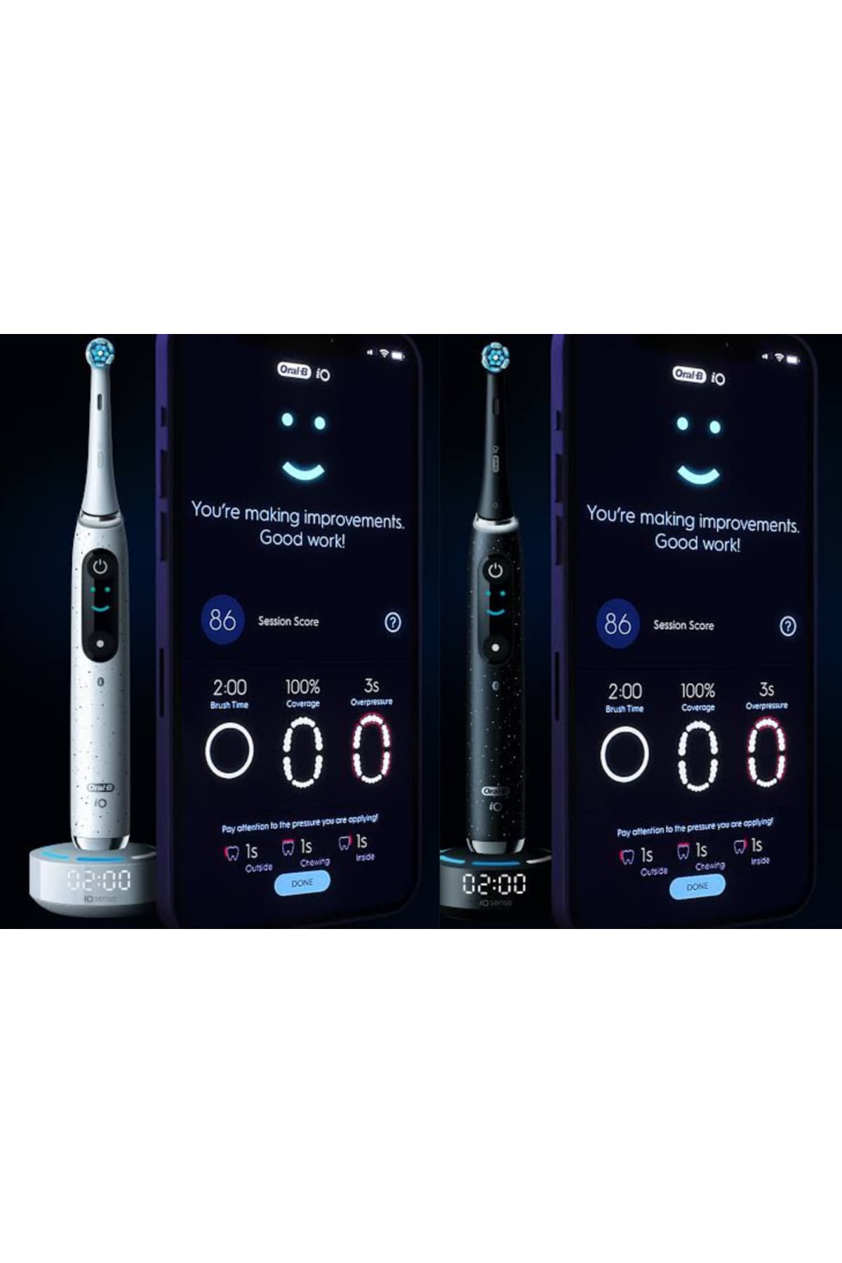 ست مراقبت شخصی Oral-B شامل مسواک سفید io10 و مشکی io 10، مدل 9465cc و pl5014 ست مراقبت شخصی Oral-B شامل مسواک سفید io10 و مشکی io 10، مدل 9465cc و pl5014