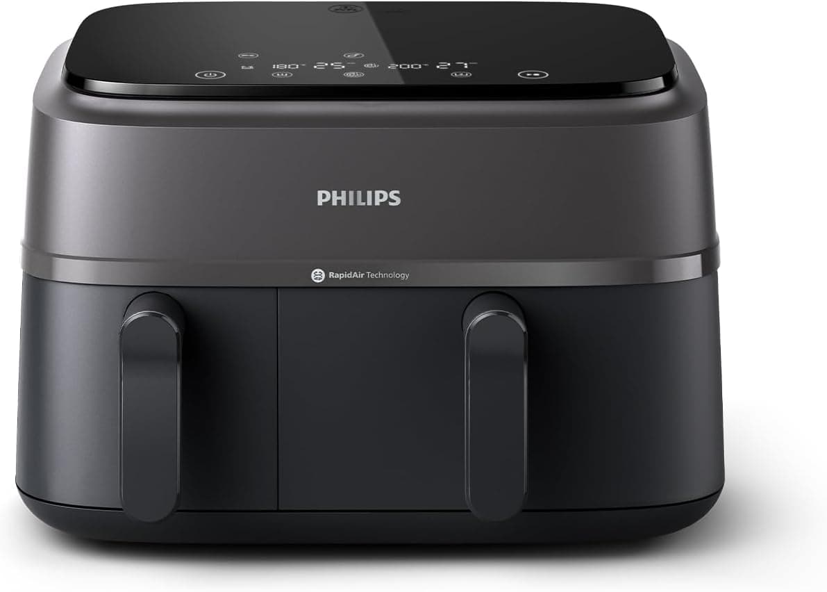 سرخکن هوایی Philips مدل Dual Basket AirFryer XXL ظرفیت 9 لیتر 1.5 کیلوگرم توان 2750 وات 8 برنامه پیشفرض سرخکن هوایی Philips مدل Dual Basket AirFryer XXL ظرفیت 9 لیتر 1.5 کیلوگرم توان 2750 وات 8 برنامه پیشفرض