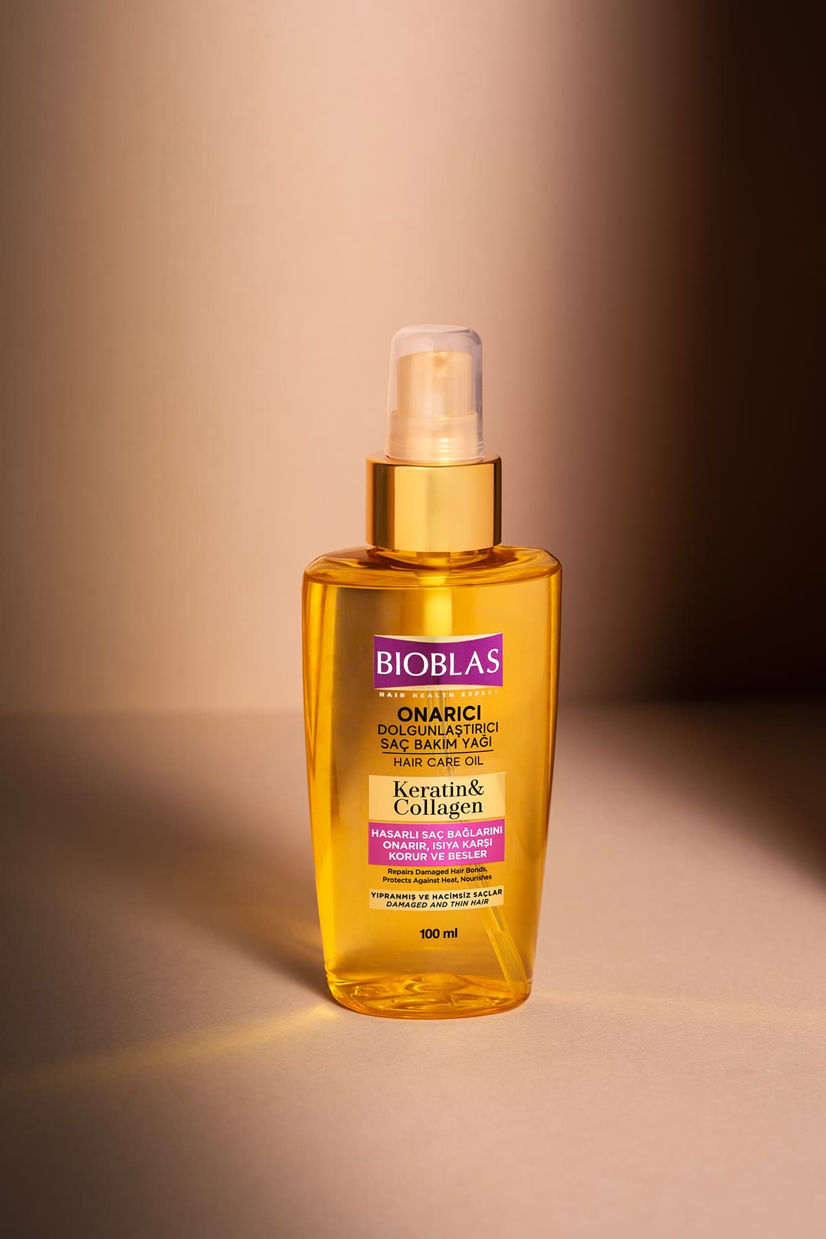 روغن مو Bioblas با کراتین و کلاژن ترمیمکننده و حجمدهنده 100 ml روغن مو Bioblas با کراتین و کلاژن ترمیمکننده و حجمدهنده 100 ml