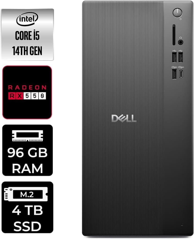 کامپیوتر رومیزی Dell Tower مدل Ect1250 i5 14400 96Gb 4Tb SSD RX550/4Gb W11P کامپیوتر رومیزی Dell Tower مدل Ect1250 i5 14400 96Gb 4Tb SSD RX550/4Gb W11P
