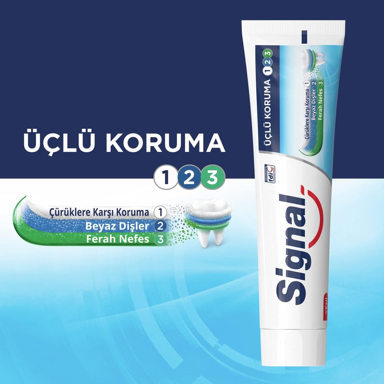 خمیردندان Signal با محافظت سهگانه 120 ml خمیردندان Signal با محافظت سهگانه 120 ml