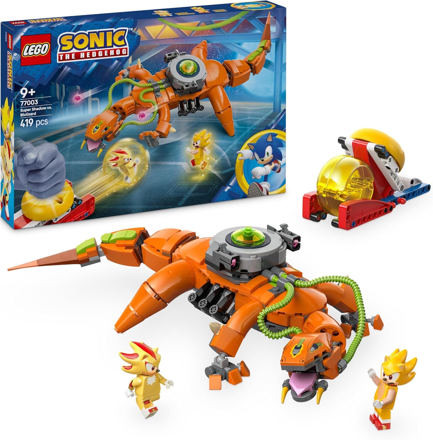 لگو Sonic The Hedgehog Super Shadow در برابر Biolizard از مدل 77003 لگو Sonic The Hedgehog Super Shadow در برابر Biolizard از مدل 77003