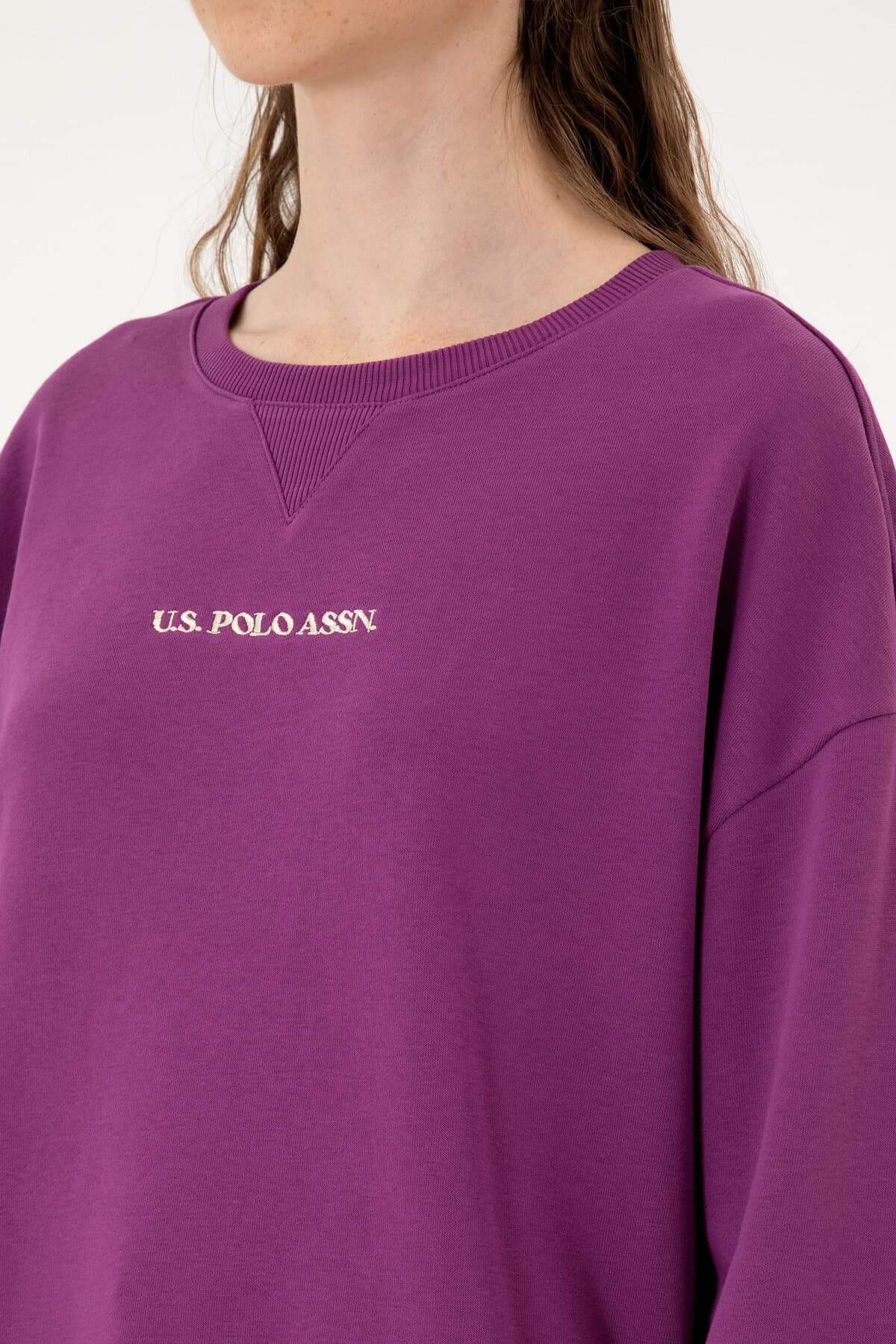 سوئیشرت زنانه U.S. Polo Assn. یقه گرد بنفش مدل 50313562-VR037 سوئیشرت زنانه U.S. Polo Assn. یقه گرد بنفش مدل 50313562-VR037