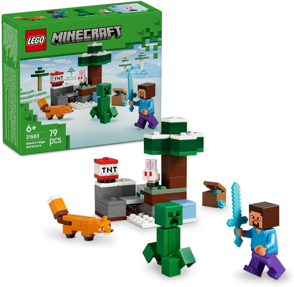 لگو Minecraft ماجراجویی Steve's Taiga مدل 21583 لگو Minecraft ماجراجویی Steve's Taiga مدل 21583