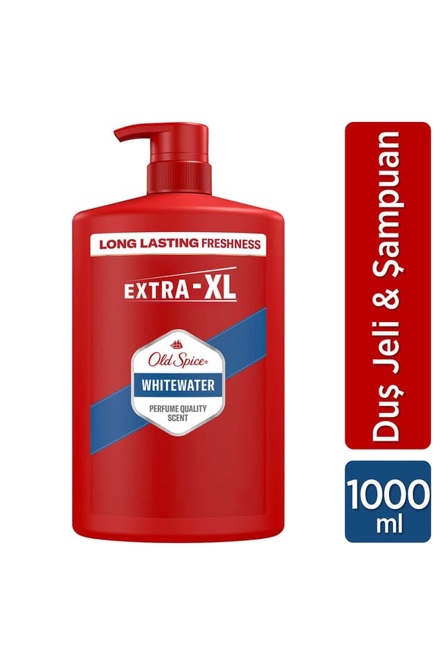 ژل دوش و شامپو مردانه Old Spice Whitewater سهکاره بدن، مو و صورت 1000 ml ژل دوش و شامپو مردانه Old Spice Whitewater سهکاره بدن، مو و صورت 1000 ml
