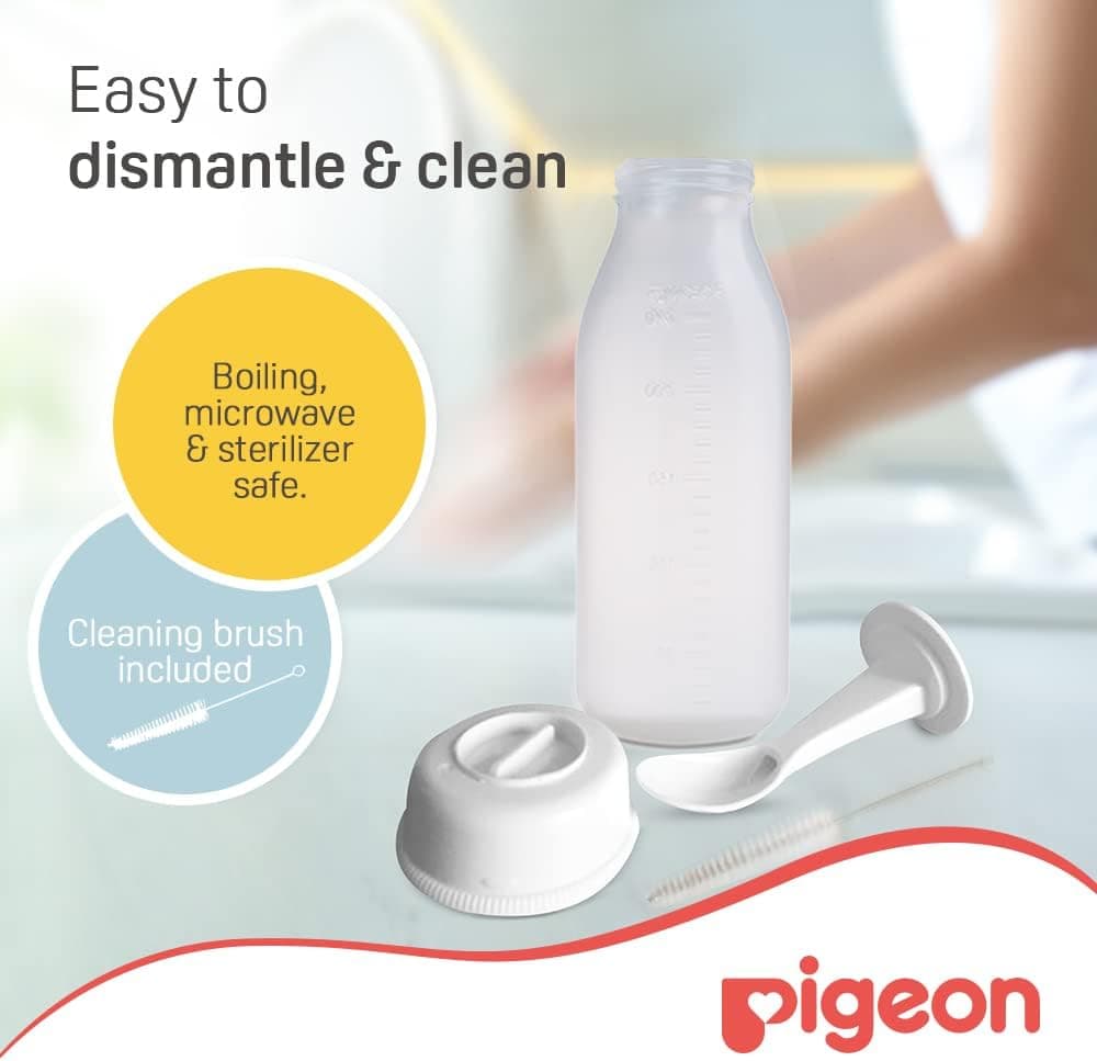 شیشه شیر Pigeon سفید 240ml مدل 3329 شیشه شیر Pigeon سفید 240ml مدل 3329