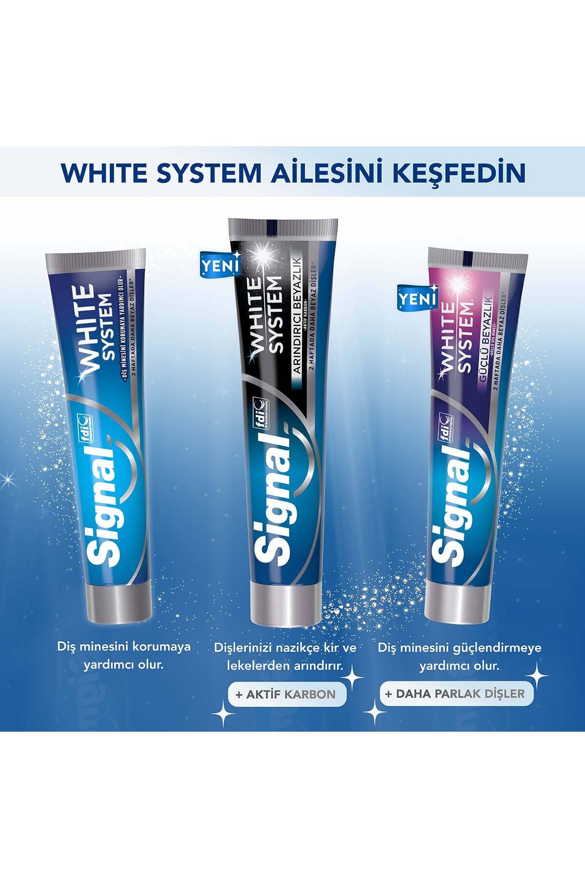 خمیردندان Signal White System سفیدکننده 75 Mlx4 خمیردندان Signal White System سفیدکننده 75 Mlx4