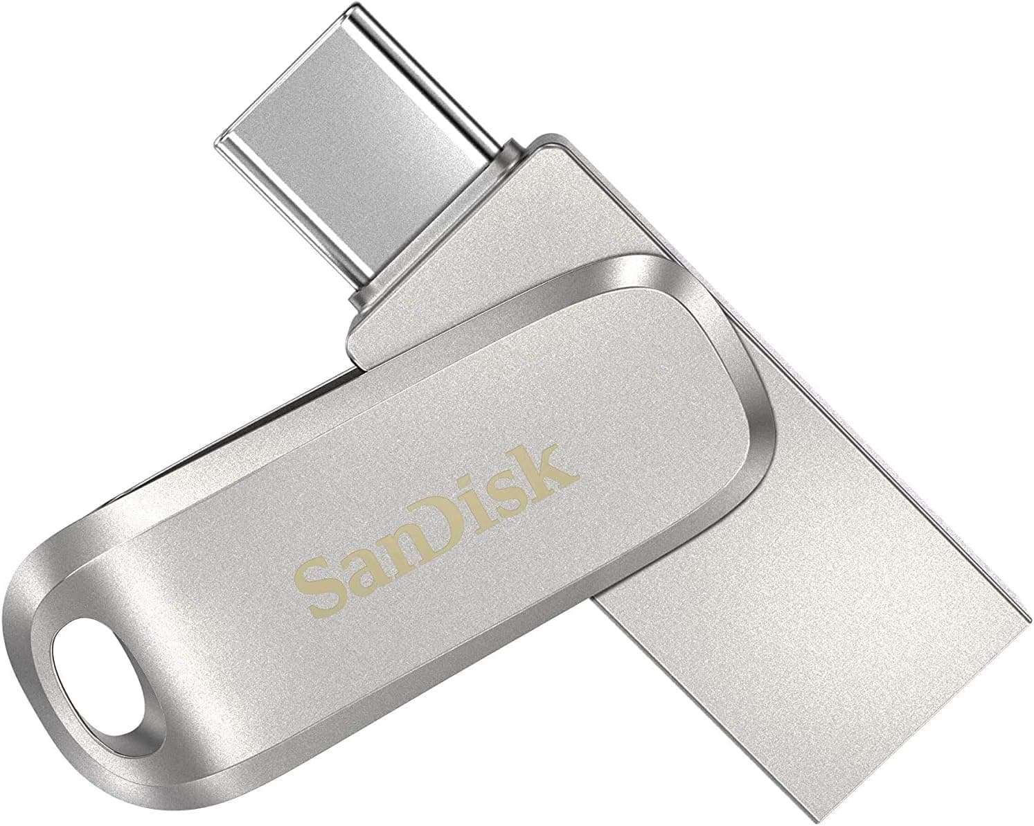 فلش مموری دوگانه SanDisk Ultra Dual Drive Luxe Type-C 256GB USB 3.2 Gen 1 با سرعت 400MB/s نقرهای مدل SDDDC4-256G-G46 فلش مموری دوگانه SanDisk Ultra Dual Drive Luxe Type-C 256GB USB 3.2 Gen 1 با سرعت 400MB/s نقرهای مدل SDDDC4-256G-G46