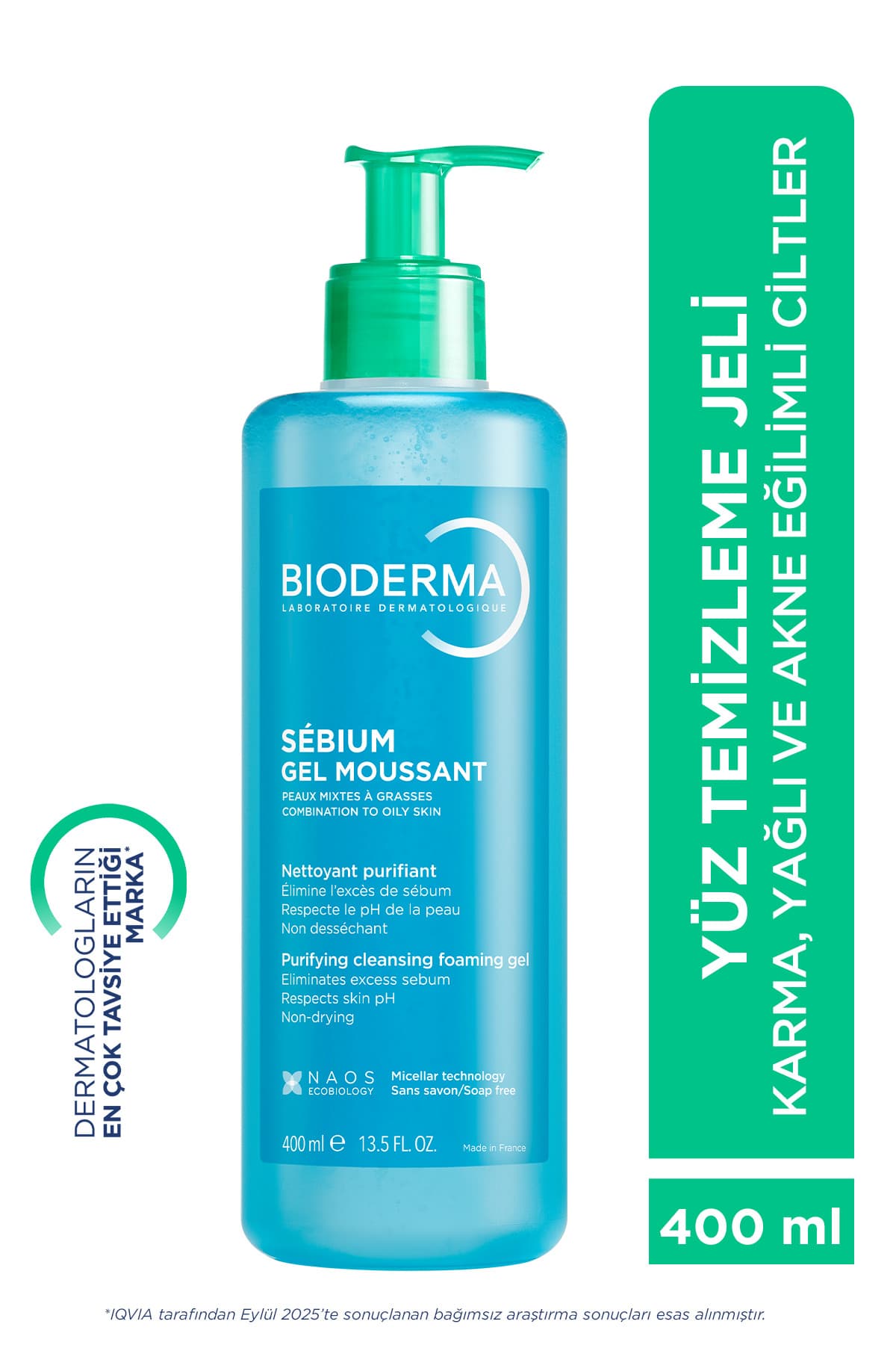 ژل پاککننده پوست چرب و مستعد آکنه Bioderma Sebium 400ml ژل پاککننده پوست چرب و مستعد آکنه Bioderma Sebium 400ml
