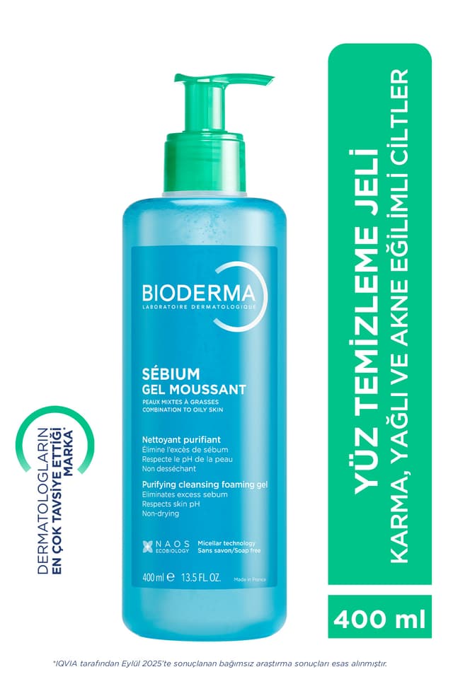 ژل پاککننده پوست چرب و مستعد آکنه Bioderma Sebium 400ml ژل پاککننده پوست چرب و مستعد آکنه Bioderma Sebium 400ml