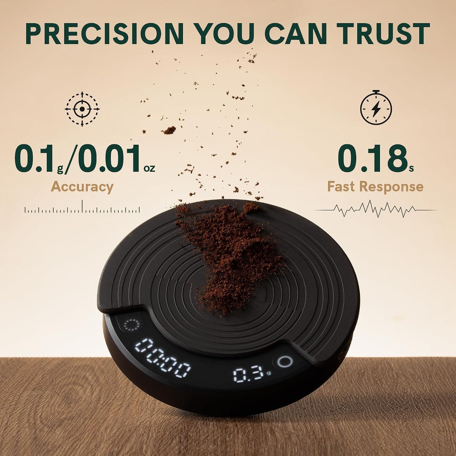 ترازو قهوه قابل حمل Outin مدل Claro با تایمر و کیف محافظ 2kg/0.1g ترازو قهوه قابل حمل Outin مدل Claro با تایمر و کیف محافظ 2kg/0.1g