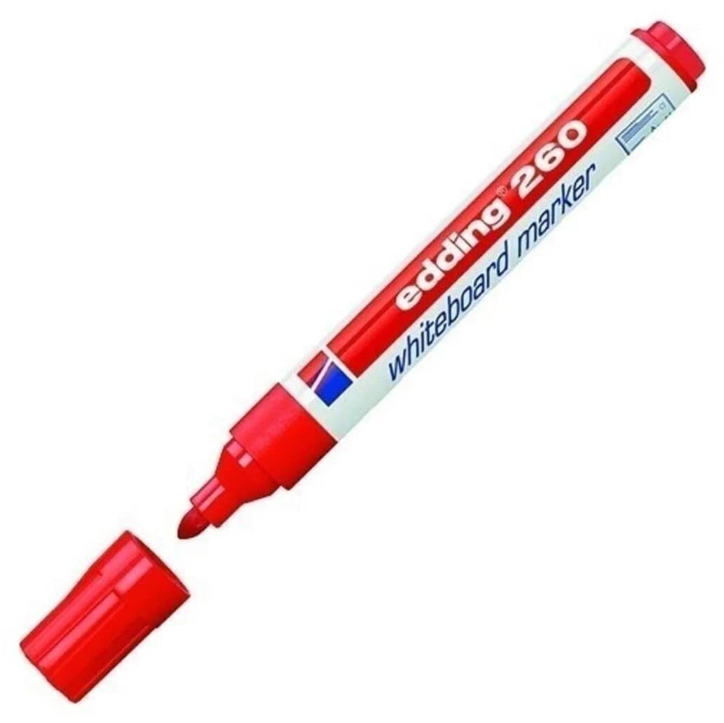 ماژیک وایتبرد Edding مدل 260، ۳ مشکی، ۱ آبی و ۱ قرمز ماژیک وایتبرد Edding مدل 260، ۳ مشکی، ۱ آبی و ۱ قرمز