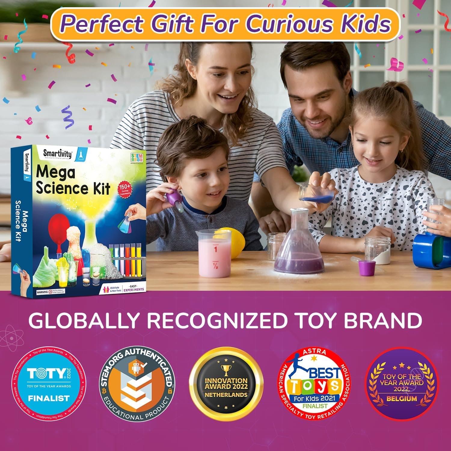 کیت آزمایشهای علمی کودکان Smartivity مدل Mega Science Kit کیت آزمایشهای علمی کودکان Smartivity مدل Mega Science Kit