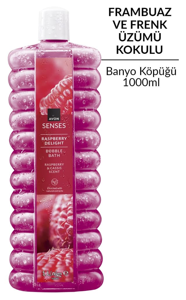 فوم حمام Avon Senses Raspberry Delight تمشک و کشمش فرنگی 1 Lt فوم حمام Avon Senses Raspberry Delight تمشک و کشمش فرنگی 1 Lt