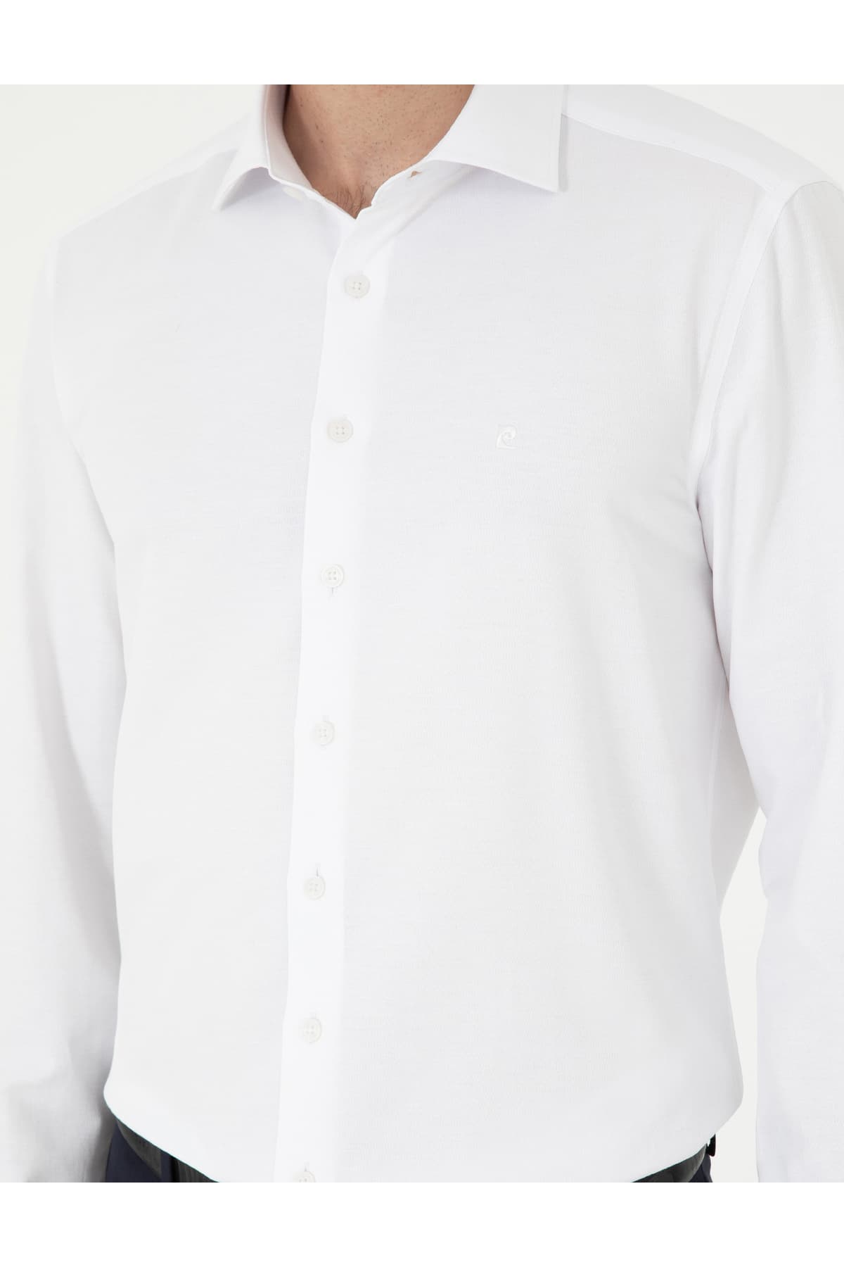 پیراهن مردانه Pierre Cardin فیت اسلیم سفید جاکارد آستین بلند مدل 50296573-VR013 پیراهن مردانه Pierre Cardin فیت اسلیم سفید جاکارد آستین بلند مدل 50296573-VR013
