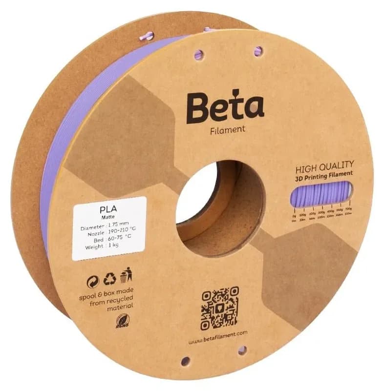 فیلامنت Beta Filament PLA مات بنفش فیلامنت Beta Filament PLA مات بنفش