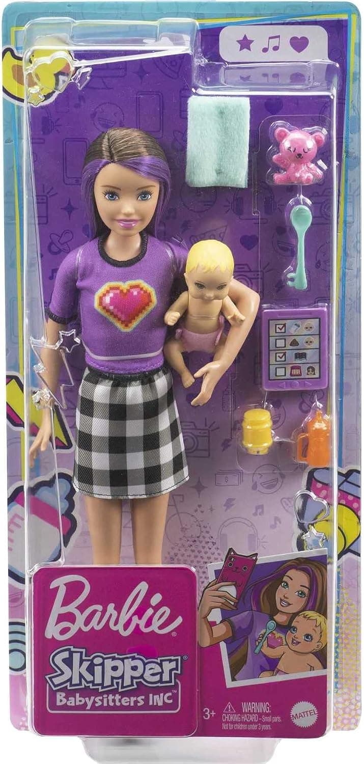 عروسک پرستار کودک Skipper Barbie مدل GRP11 عروسک پرستار کودک Skipper Barbie مدل GRP11
