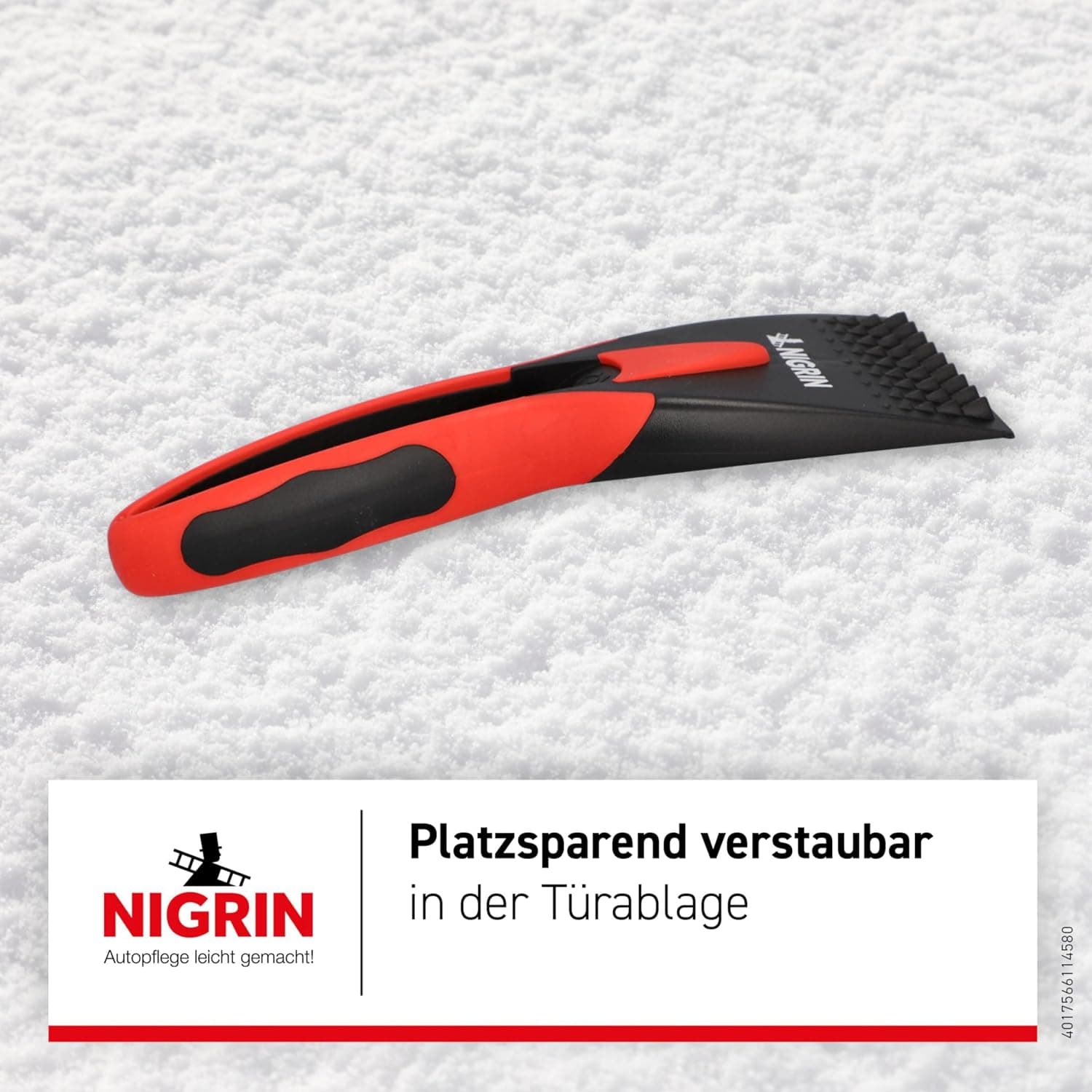 خراش یخ شیشه خودرو Nigrin زمستانی دسته نرم مشکی قرمز ۱ عددی خراش یخ شیشه خودرو Nigrin زمستانی دسته نرم مشکی قرمز ۱ عددی