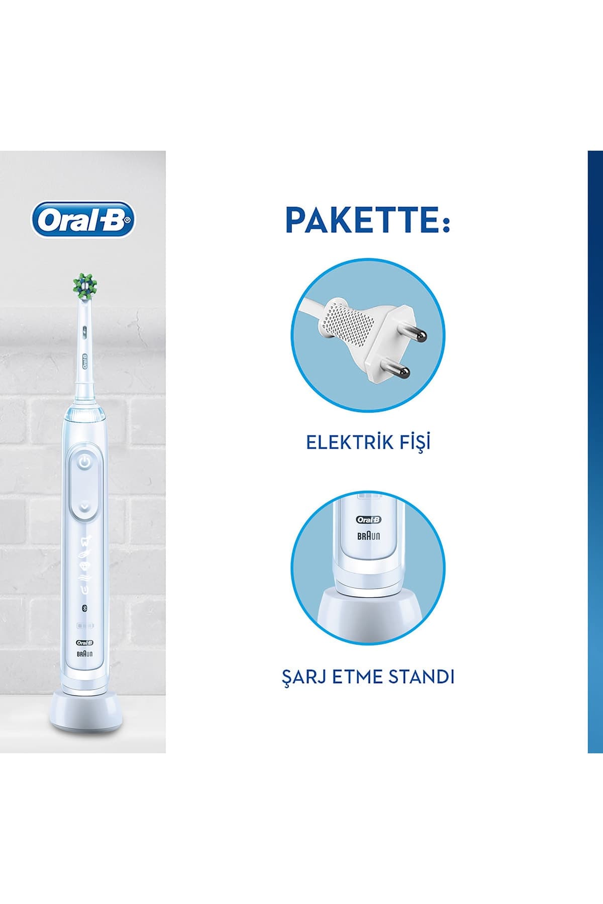 مسواک شارژی Oral-B سفید مدل Genius X مسواک شارژی Oral-B سفید مدل Genius X