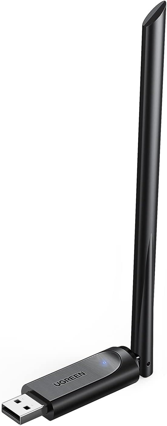 آداپتور وایفای دو بانده 5GHz / 2.4GHz USB 2.0 UGREEN مدل AC650 آداپتور وایفای دو بانده 5GHz / 2.4GHz USB 2.0 UGREEN مدل AC650