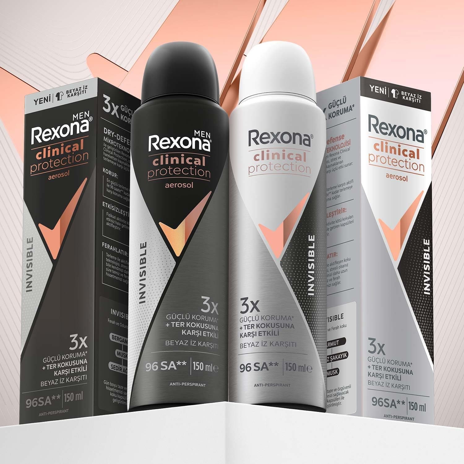 اسپری ضدتعریق Rexona Clinical Protection نامرئی 150 Ml اسپری ضدتعریق Rexona Clinical Protection نامرئی 150 Ml