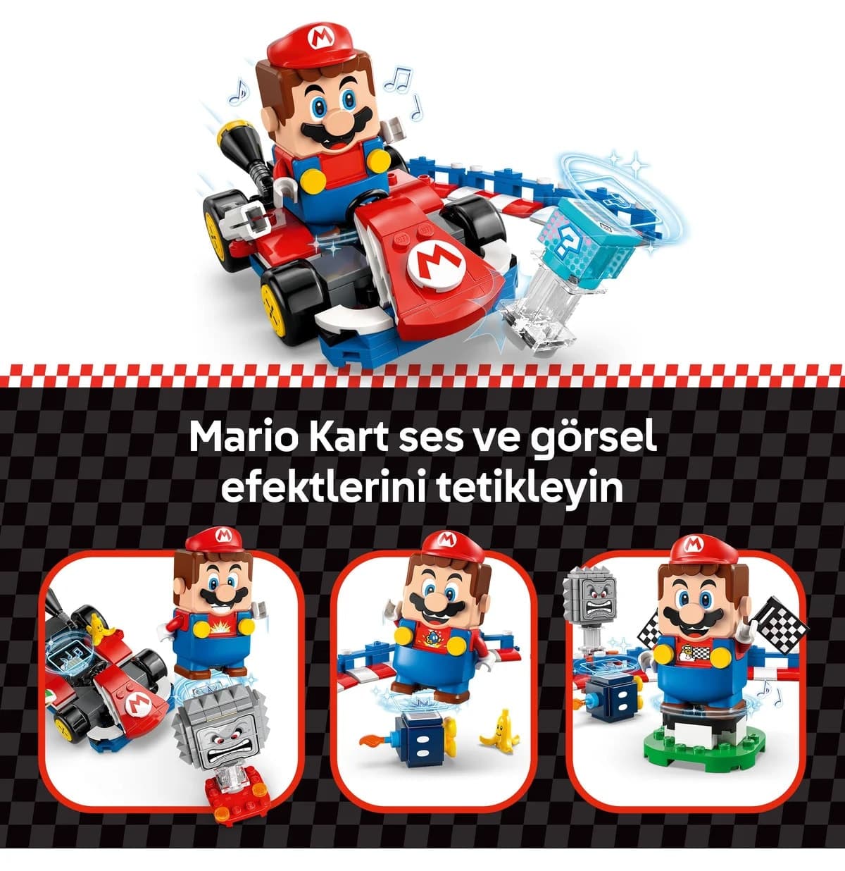 لگو Super Mario Mario Kart با ماریو تعاملی مدل 72043 278 قطعه لگو Super Mario Mario Kart با ماریو تعاملی مدل 72043 278 قطعه
