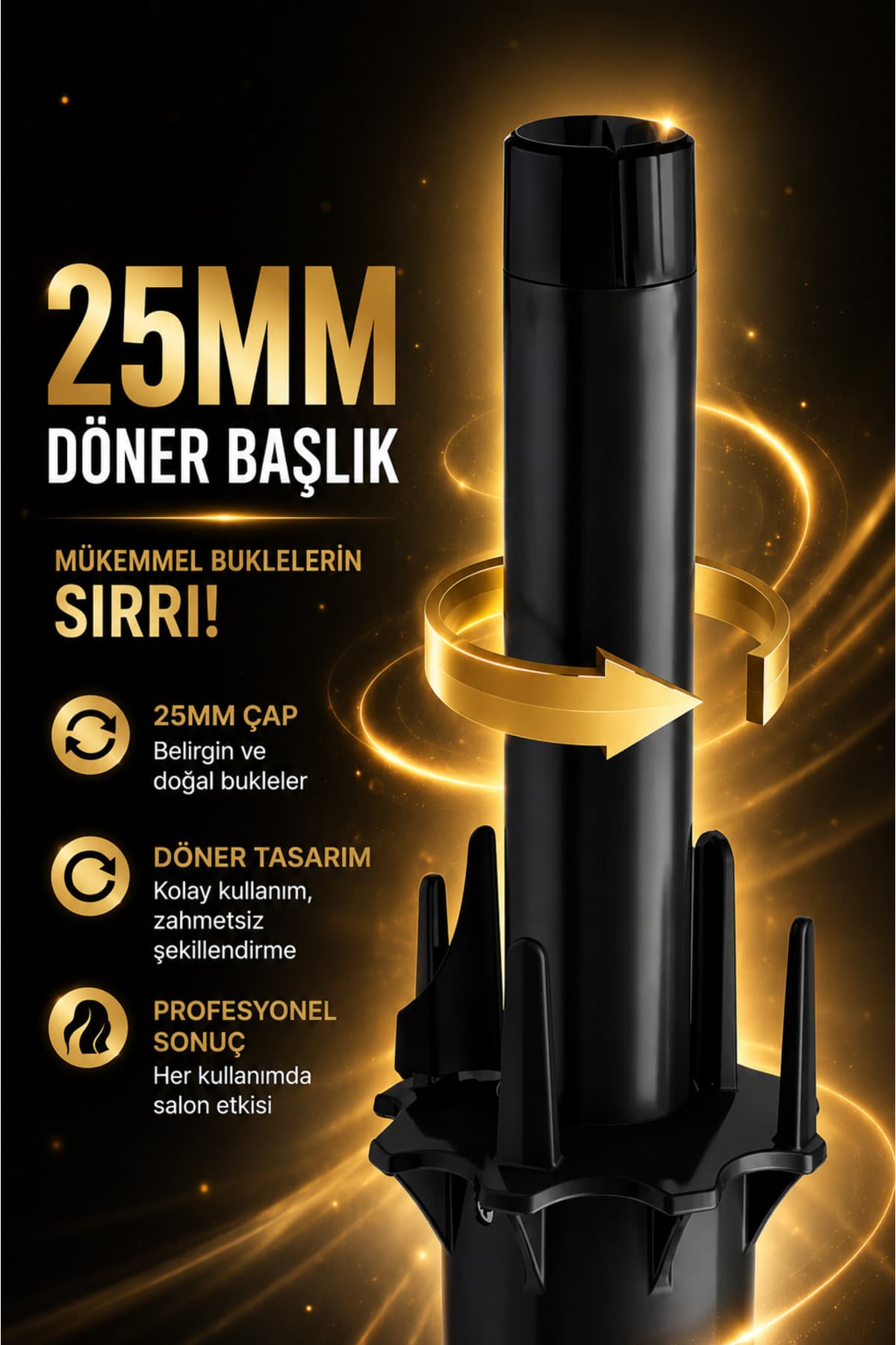 دستگاه فرکننده خودکار مو Hairens موج آبشاری درشت 25mm سفید مدل Hrs-320 دستگاه فرکننده خودکار مو Hairens موج آبشاری درشت 25mm سفید مدل Hrs-320