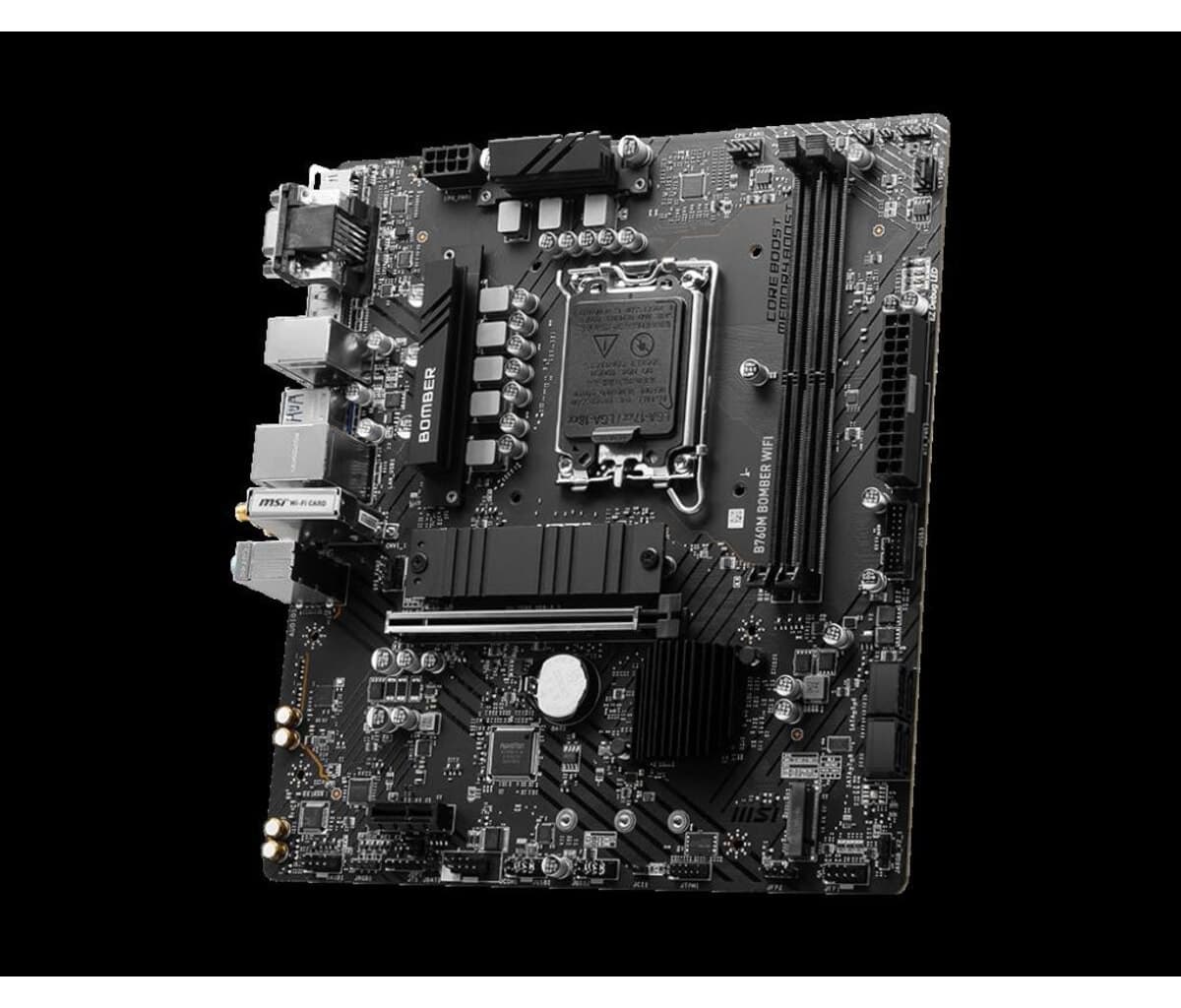 مادربرد MSI مدل B760M BOMBER WIFI با پشتیبانی DDR5 سوکت LGA 1700 فرم فاکتور Micro ATX مادربرد MSI مدل B760M BOMBER WIFI با پشتیبانی DDR5 سوکت LGA 1700 فرم فاکتور Micro ATX