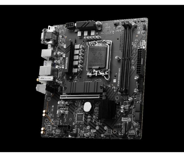 مادربرد MSI مدل B760M BOMBER WIFI با پشتیبانی DDR5 سوکت LGA 1700 فرم فاکتور Micro ATX مادربرد MSI مدل B760M BOMBER WIFI با پشتیبانی DDR5 سوکت LGA 1700 فرم فاکتور Micro ATX