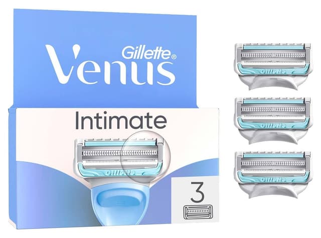 تیغ یدک اصلاح زنانه Gillette Venus مخصوص ناحیه تناسلی بسته 3 عددی تیغ یدک اصلاح زنانه Gillette Venus مخصوص ناحیه تناسلی بسته 3 عددی