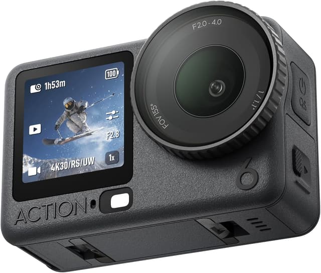 دوربین ورزشی DJI Osmo Action 6 Essential Combo با حسگر مربعی 1/1.1 Inch، دیافراگم متغیر f/2.0-f/4.0 و مقاومت در برابر سرما دوربین ورزشی DJI Osmo Action 6 Essential Combo با حسگر مربعی 1/1.1 Inch، دیافراگم متغیر f/2.0-f/4.0 و مقاومت در برابر سرما
