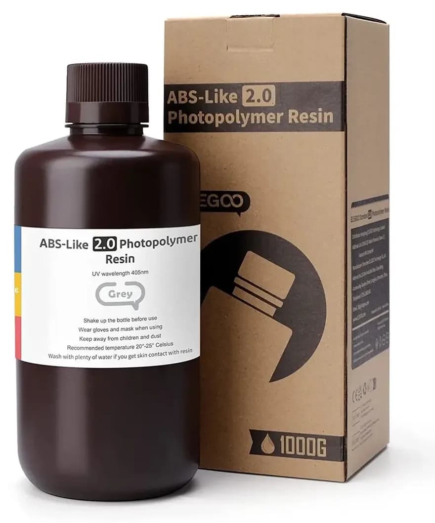 رزین فوتوپلیمر ELEGOO خاکستری ABS-Like V2.0 1 kg رزین فوتوپلیمر ELEGOO خاکستری ABS-Like V2.0 1 kg