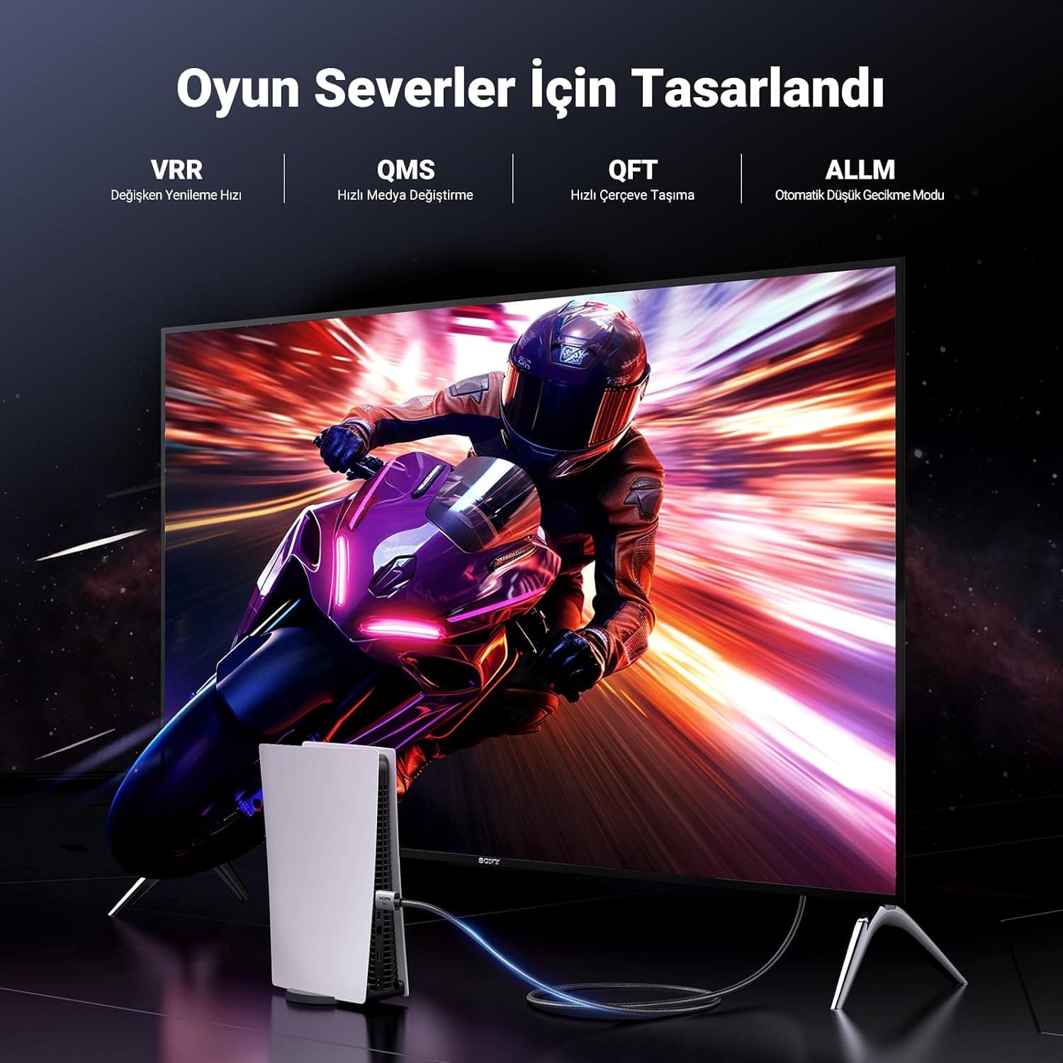 کابل HDMI 2.1 UGREEN با پشتیبانی از 8K 60Hz، 4K 240Hz، eARC، HDR 10+ و VRR، 2M کابل HDMI 2.1 UGREEN با پشتیبانی از 8K 60Hz، 4K 240Hz، eARC، HDR 10+ و VRR، 2M