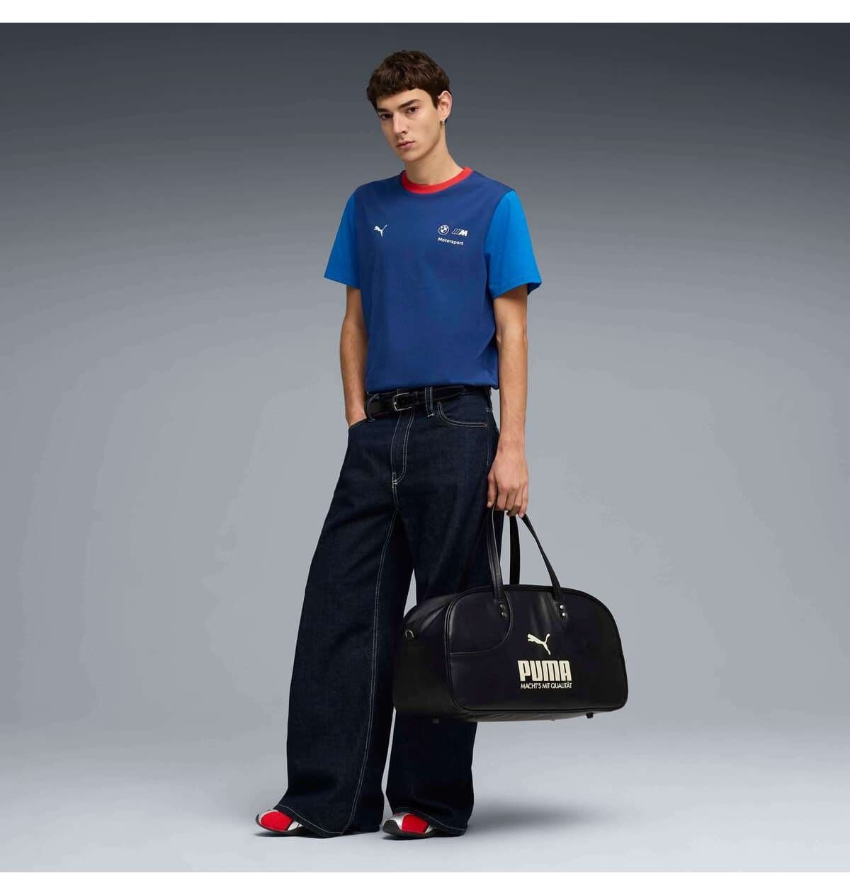 تیشرت مردانه Puma آبی BMW MMS Ess Logo تیشرت مردانه Puma آبی BMW MMS Ess Logo