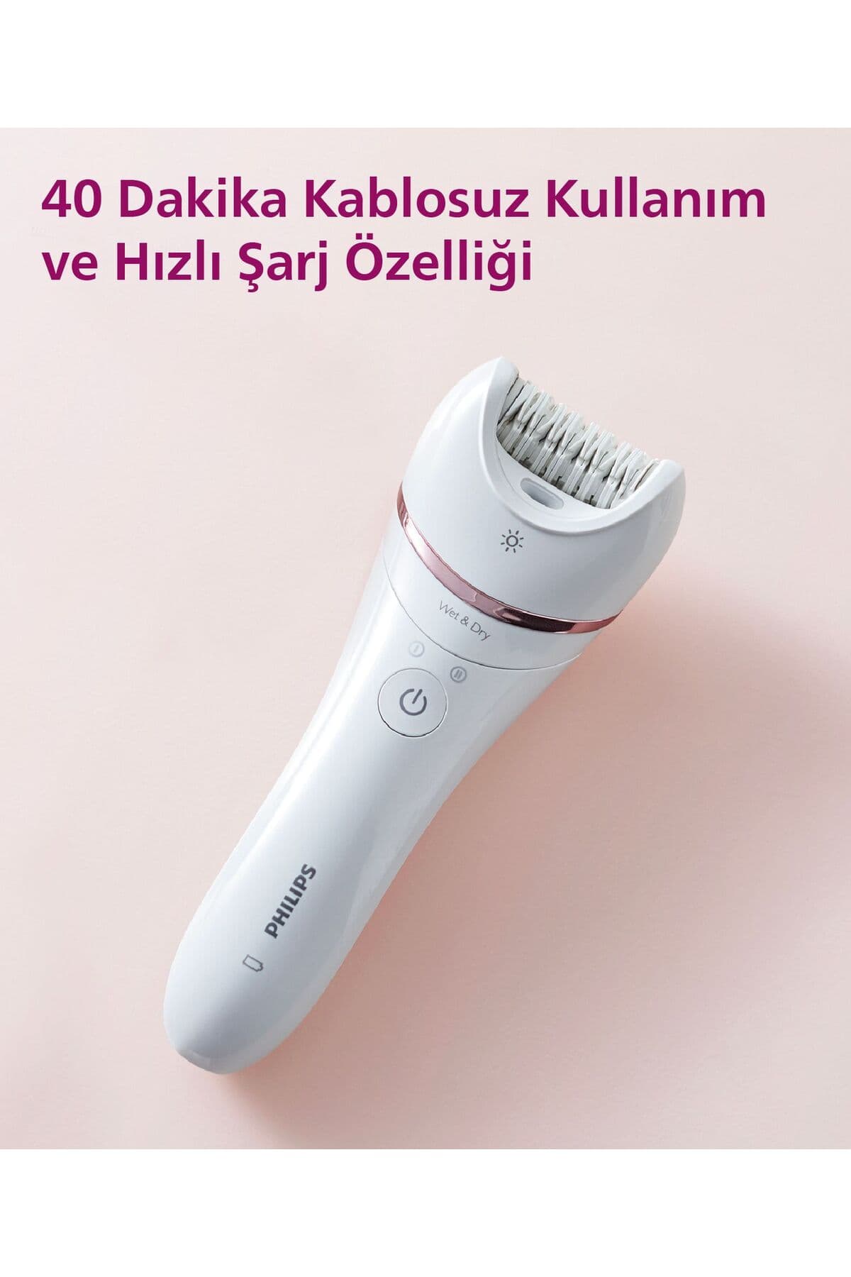 اپیلاتور Philips مناسب صورت، زیربغل، ناحیه بیکینی و پا، خشک و مرطوب، چراغدار، بیسیم مدل BRE700/05 اپیلاتور Philips مناسب صورت، زیربغل، ناحیه بیکینی و پا، خشک و مرطوب، چراغدار، بیسیم مدل BRE700/05
