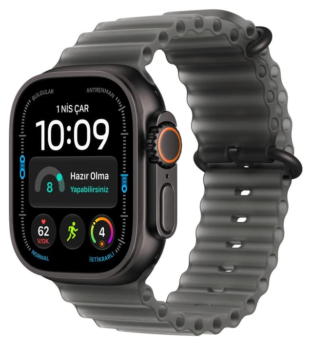 ساعت هوشمند Apple کیس تیتانیوم مشکی 49mm GPS + Cellular بند Ocean مشکی مات مدل Ultra 4 ساعت هوشمند Apple کیس تیتانیوم مشکی 49mm GPS + Cellular بند Ocean مشکی مات مدل Ultra 4
