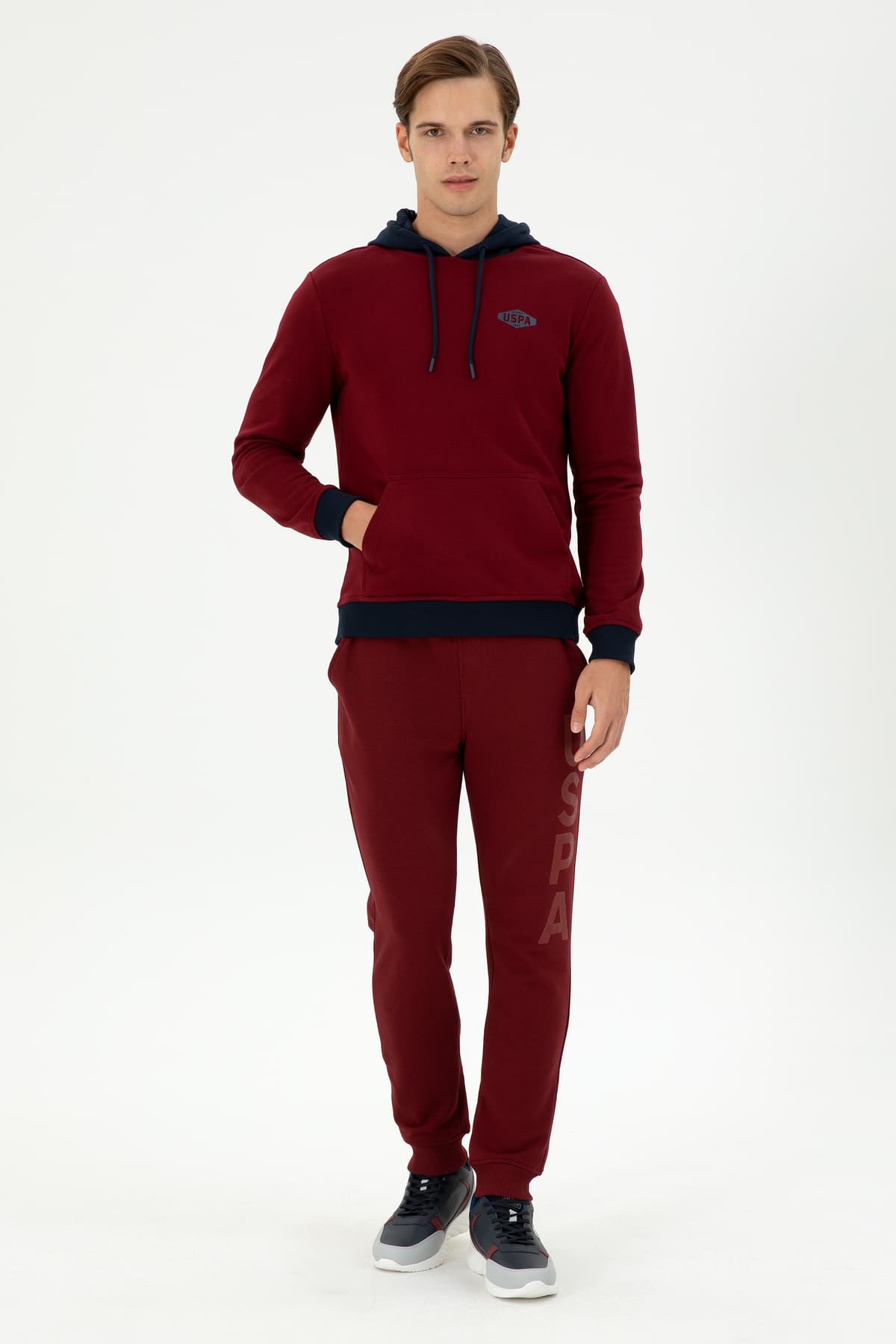 سوئیشرت مردانه U.S. Polo Assn. بوردو مدل 50293440-VR014 سوئیشرت مردانه U.S. Polo Assn. بوردو مدل 50293440-VR014