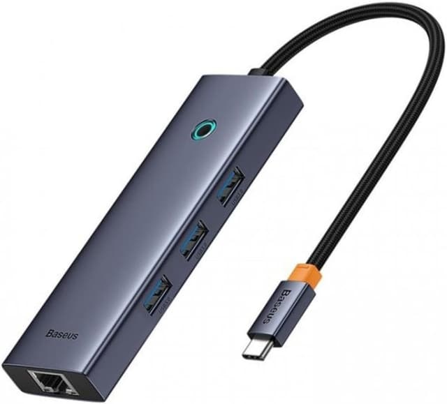 هاب 6 پورت Baseus مدل UltraJoy با HDMI 4K @ 30 Hz و RJ45 هاب 6 پورت Baseus مدل UltraJoy با HDMI 4K @ 30 Hz و RJ45