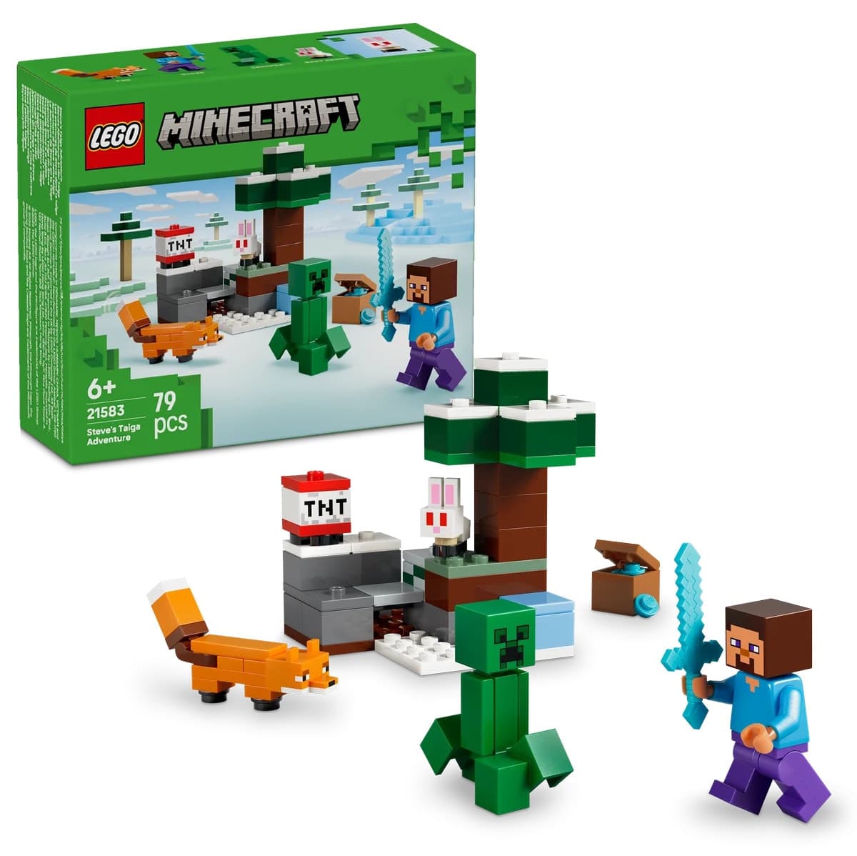 لگو Minecraft Steve ماجراجویی تایگا 79 قطعه مدل 21583 لگو Minecraft Steve ماجراجویی تایگا 79 قطعه مدل 21583