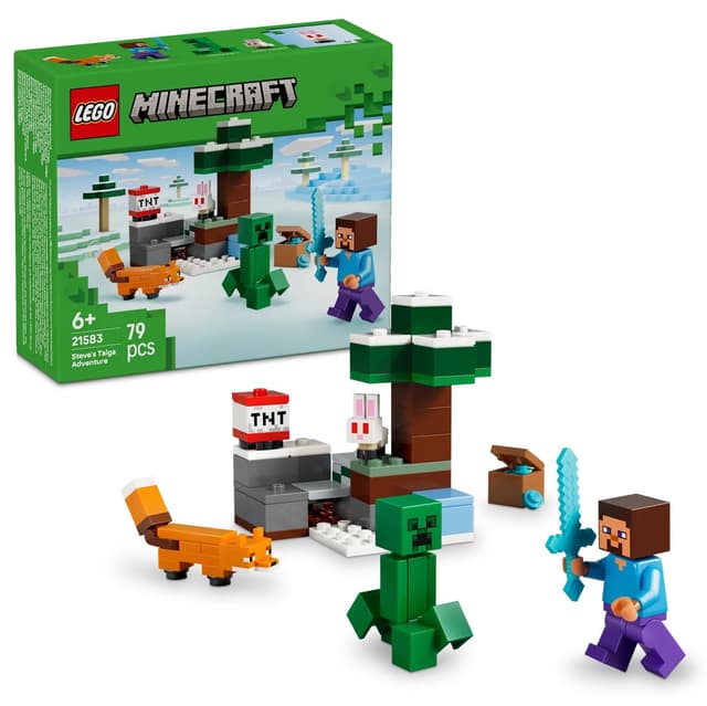 لگو 21583 Minecraft Steve ماجراجویی تایگا 79 قطعه لگو 21583 Minecraft Steve ماجراجویی تایگا 79 قطعه