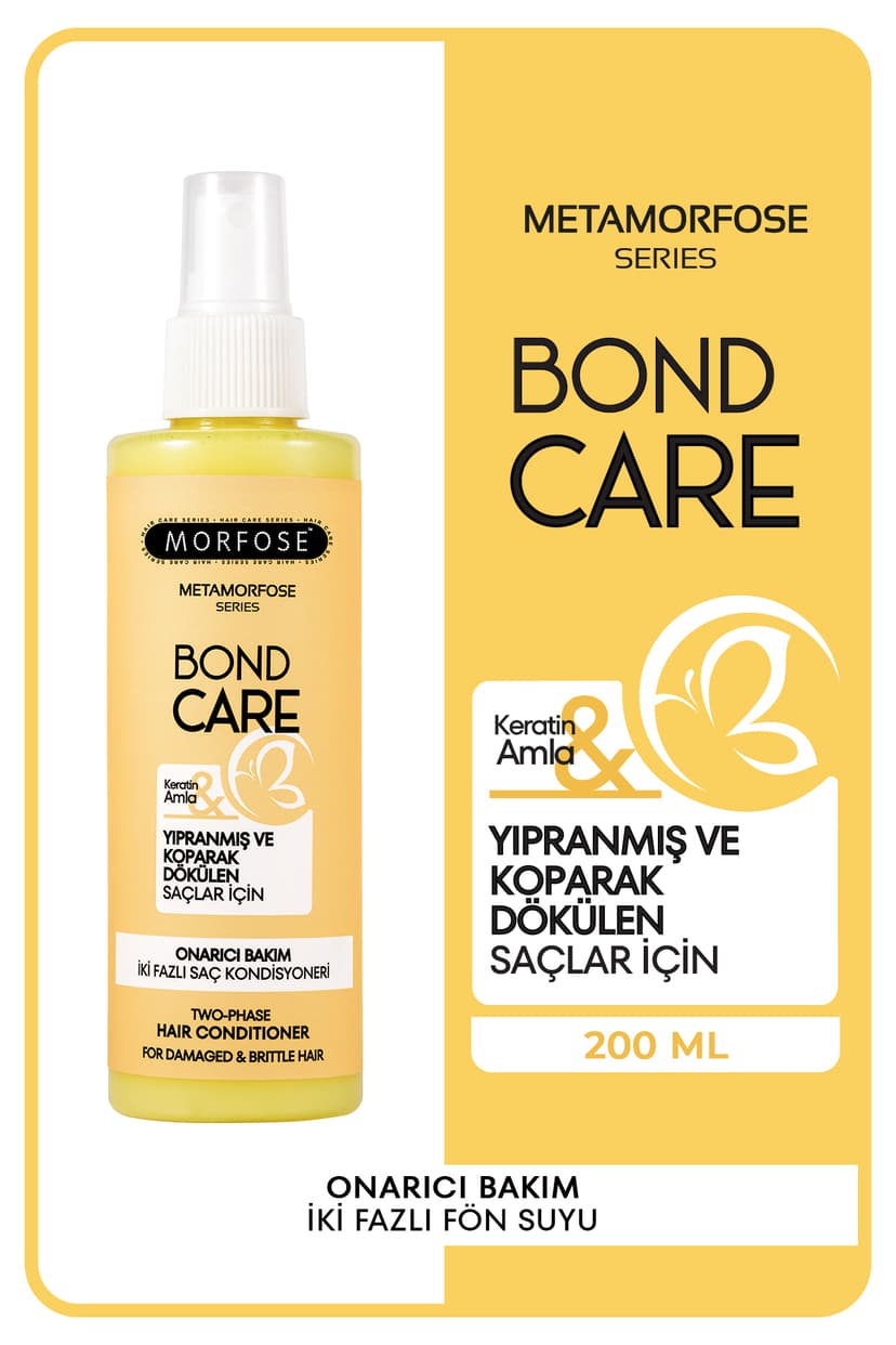 کاندیشنر مو Morfose Metamorfose Bond Care ترمیمکننده دو فازی 200 ML کاندیشنر مو Morfose Metamorfose Bond Care ترمیمکننده دو فازی 200 ML
