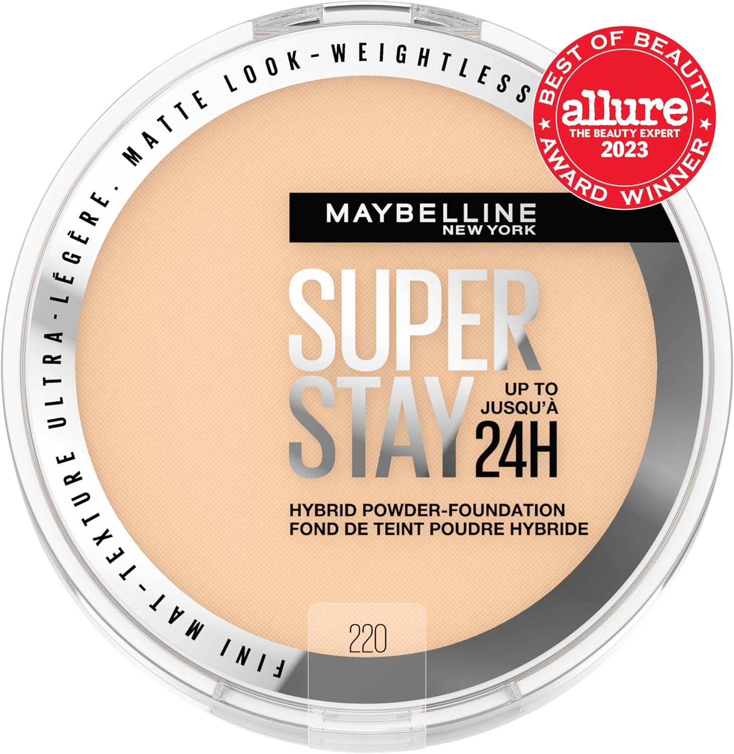 پودر کرمپودر MAYBELLINE Super Stay با پوشش متوسط تا کامل و جلوه مات، مدل 220 پودر کرمپودر MAYBELLINE Super Stay با پوشش متوسط تا کامل و جلوه مات، مدل 220