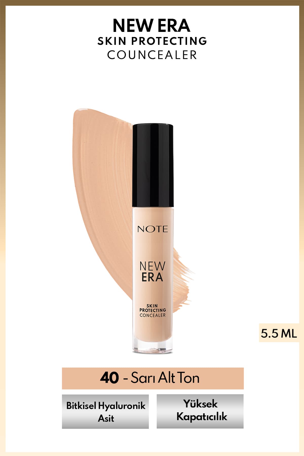 کانسیلر زیر چشم Note Cosmetics New Era با جلوه مرطوب مدل 40 عاجی ملایم کانسیلر زیر چشم Note Cosmetics New Era با جلوه مرطوب مدل 40 عاجی ملایم