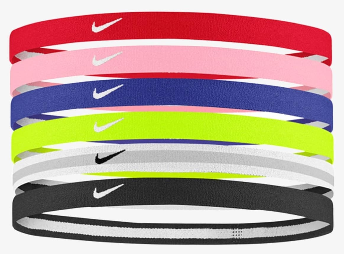 هدبند ورزشی دخترانه Nike Swoosh Sport بسته 6 تایی قرمز/صورتی هدبند ورزشی دخترانه Nike Swoosh Sport بسته 6 تایی قرمز/صورتی