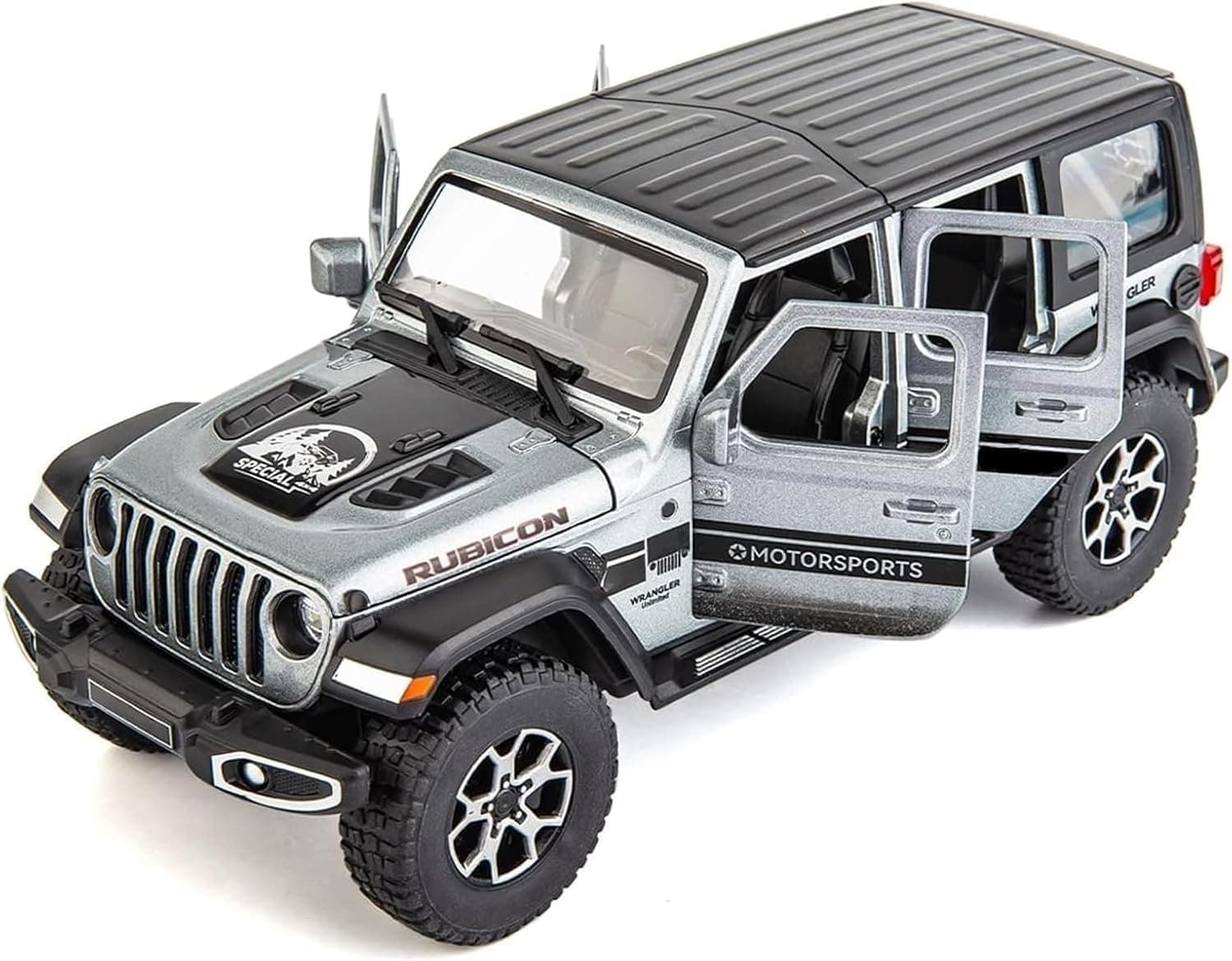 ماشین اسباببازی کودکان و بزرگسالان BDTCTK دایکست مدل Off-Road 7 Door for Wrangler، مقیاس 1/22، خاکستری ماشین اسباببازی کودکان و بزرگسالان BDTCTK دایکست مدل Off-Road 7 Door for Wrangler، مقیاس 1/22، خاکستری
