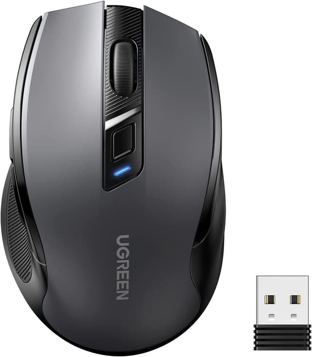 ماوس اپتیکال بیصدای UGREEN دوحالته بیسیم 2.4GHz و Bluetooth با دقت 4000DPI ماوس اپتیکال بیصدای UGREEN دوحالته بیسیم 2.4GHz و Bluetooth با دقت 4000DPI